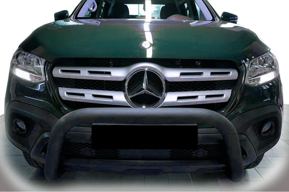 Mercedes X class 2017-2020 гг. Передняя защита WT005 Black (нерж, 60мм) Image