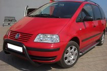 Ford Galaxy 1995-2006 гг. Кенгурятник WT005 Black (нерж) фото 3
