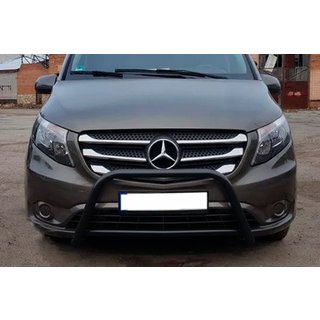 Кенгурятник WT006 Black (нерж.) Mercedes Vito/V-class W447 2014- гг. фото 3
