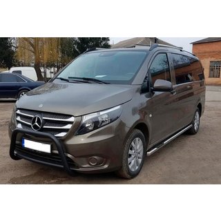 Кенгурятник WT006 Black (нерж.) Mercedes Vito/V-class W447 2014- гг. фото 2