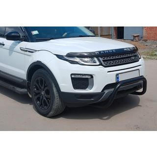 Кенгурятник WT005 Black (нерж) Range Rover Evoque 2012-2018 гг. фото 2