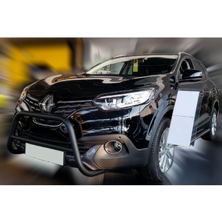 Кенгурятник Black (нерж) Renault Kadjar 2015-2022 гг. фото 3