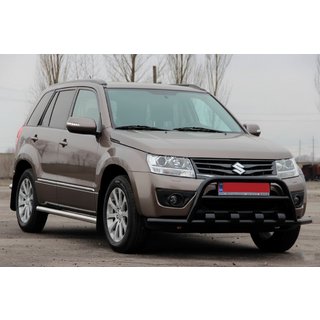 Кенгурятник ST-WT-15 Black (нерж.) Suzuki Grand Vitara 2005-2017 гг. фото 1