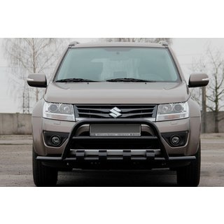 Кенгурятник ST-WT-15 Black (нерж.) Suzuki Grand Vitara 2005-2017 гг. фото 2