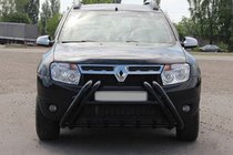 Renault Duster 2008–2017 гг. Кенгурятник Kelebek WT01 Black (нерж.) фото 3