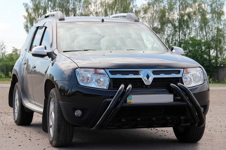Renault Duster 2008–2017 гг. Кенгурятник Kelebek WT01 Black (нерж.) Image