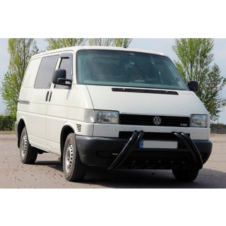 Кенгурятник Kelebek WT011 Black (нерж.) Volkswagen T4 Caravelle/Multivan 1990–2003 гг. фото 2