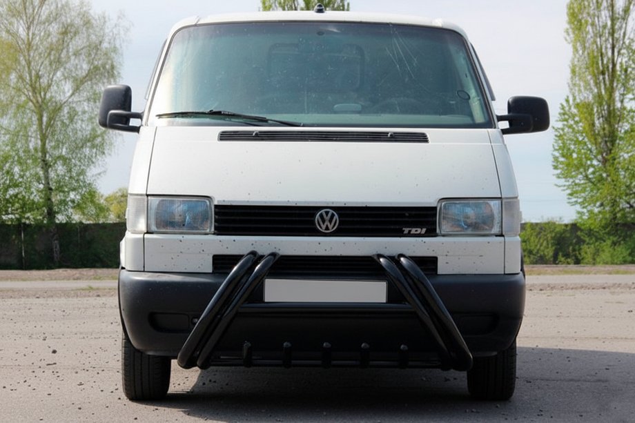Volkswagen T4 Caravelle/Multivan 1990–2003 гг. Кенгурятник Kelebek WT011 Black (нерж.) Image