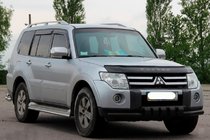 Mitsubishi Pajero Wagon IV 2006-2021 гг. Передняя защита ST015-13 Black (нерж.) фото 1