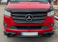Mercedes Sprinter W907/W910 2018- гг. Передняя нижняя дуга Shark Black фото 1