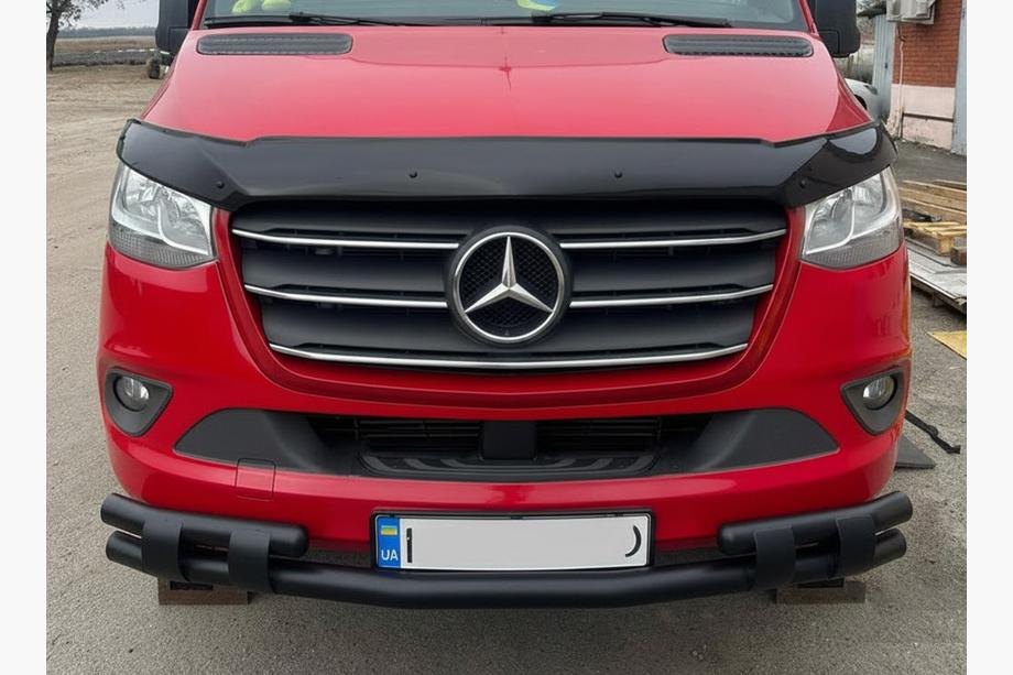 Mercedes Sprinter W907/W910 2018- гг. Передняя нижняя дуга Shark Black Image