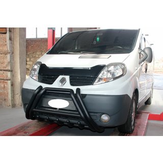 Кенгурятник F1-01 Black (нерж.) Opel Vivaro 2001–2015 гг. фото 3