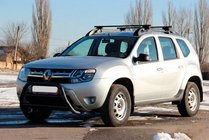 Renault Duster 2008–2017 гг. Кенгурятник WT022 Black (нерж) фото 1