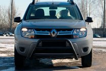 Dacia Duster 2008-2018 гг. Кенгурятник WT022 Black (нерж) фото 2