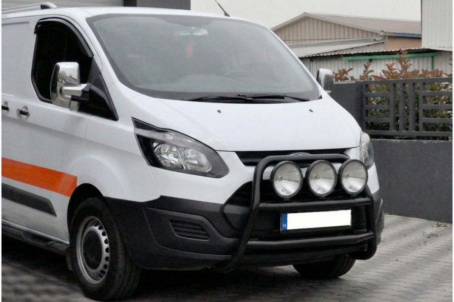 Ford Custom 2013-2022 гг. Кенгурятник WT022 Black (нерж.) Image