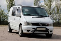 Mercedes Vito W638 1996-2003 гг. Кенгурятник WT022 Black (нерж.) фото 3