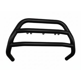 Кенгурятник низкий WT017 Black (нерж.)