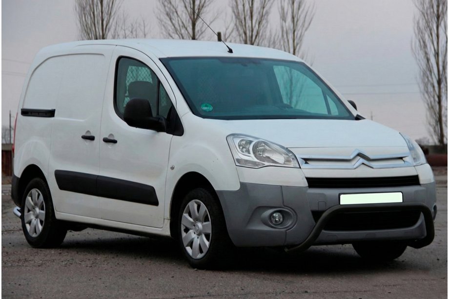 Citroen Berlingo 2008-2018 гг. Кенгурятник WT007 Black (нерж.) Image