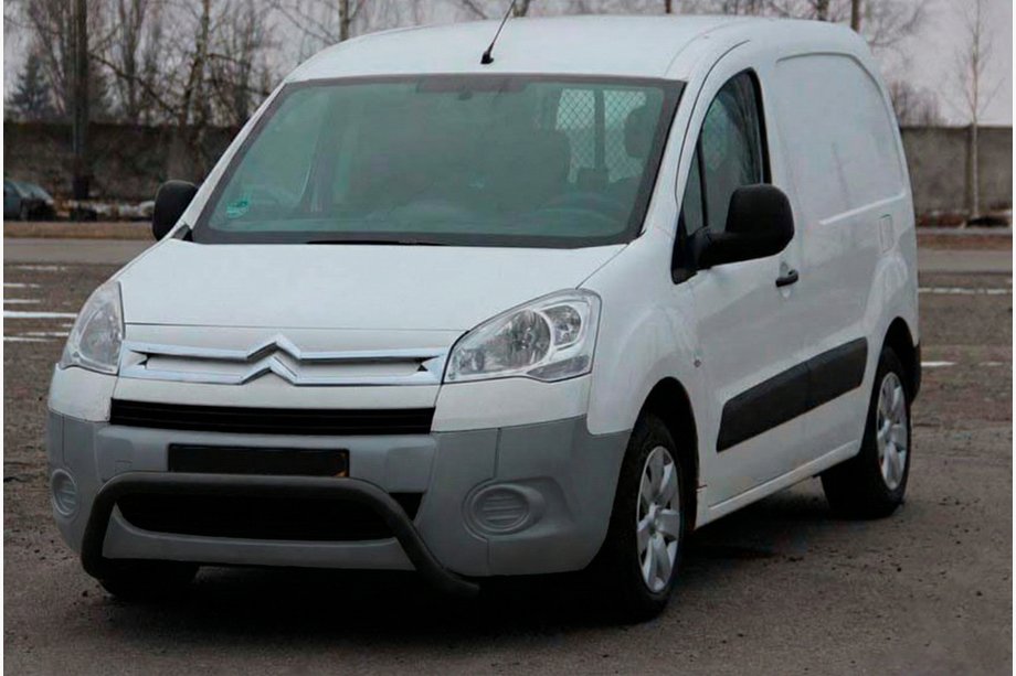 Peugeot Partner Tepee 2008-2018 гг. Кенгурятник WT007 Black (нерж.) Фото 2