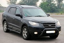 Hyundai Santa Fe 2 2006-2012 гг. Кенгурятник WT007 Black (нерж.) фото 2