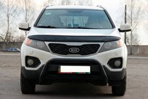Kia Sorento II XM 2009-2014 гг. Кенгурятник WT007 Black (нерж.) фото 1
