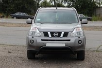 Nissan X-trail T31 2007-2014 гг. Передняя защита WT007 Black (нерж) фото 2