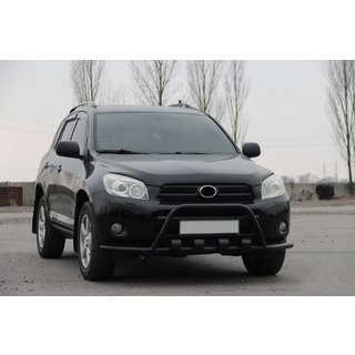 Кенгурятник WT-ST15 Black (нерж) Toyota Rav 4 2006-2013 гг. фото 1