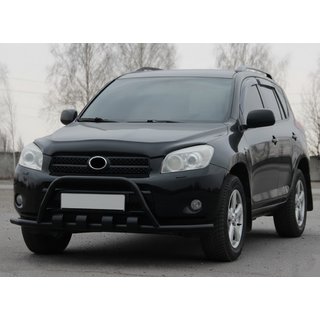 Кенгурятник WT-ST15 Black (нерж) Toyota Rav 4 2006-2013 гг. фото 2