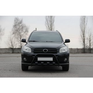 Кенгурятник WT-ST15 Black (нерж) Toyota Rav 4 2006-2013 гг. фото 3