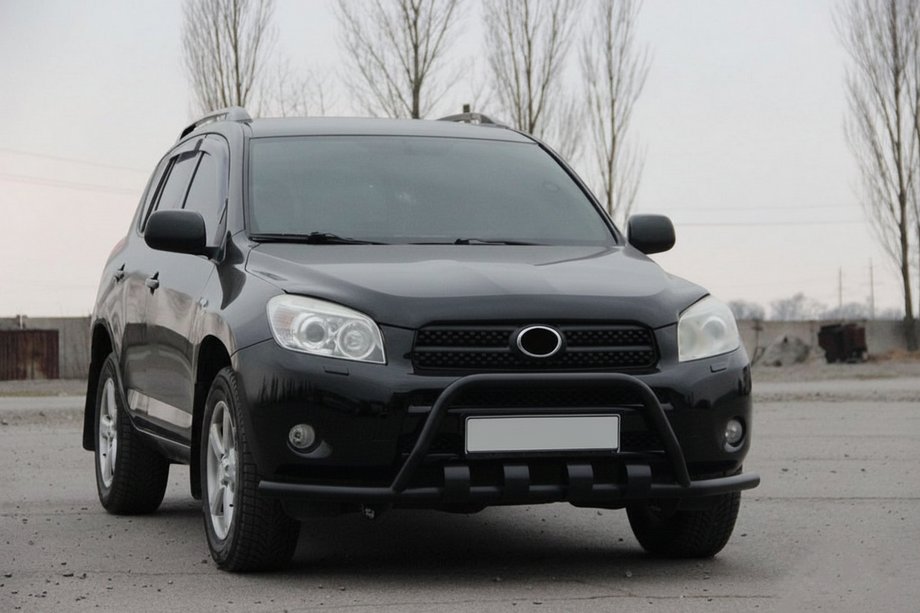 Toyota Rav 4 2006-2013 гг. Кенгурятник WT-ST15 Black (нерж) Image