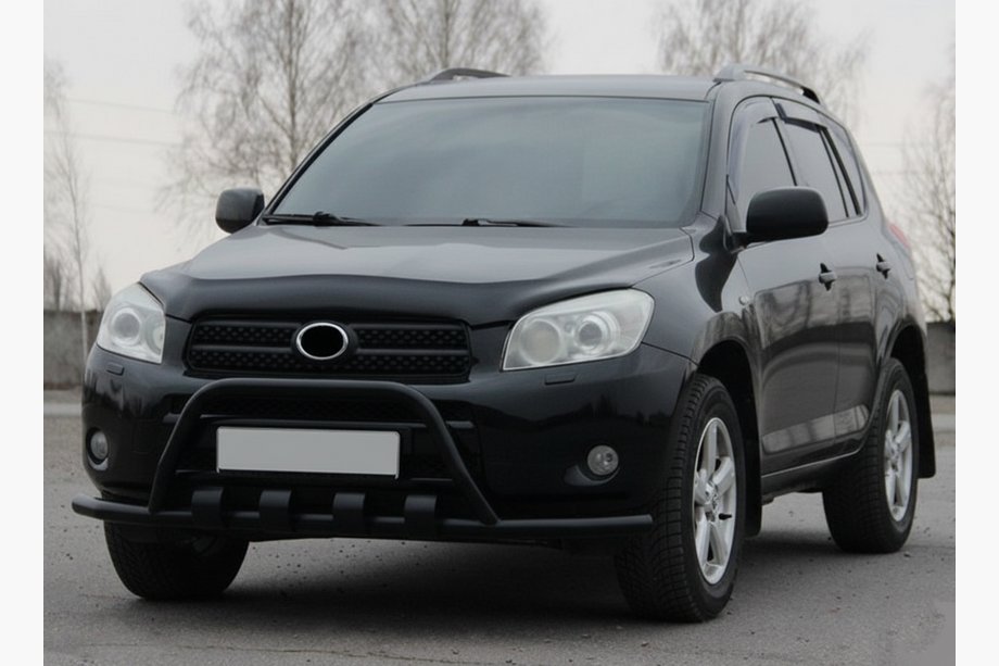 Toyota Rav 4 2006-2013 гг. Кенгурятник WT-ST15 Black (нерж) Фото 2