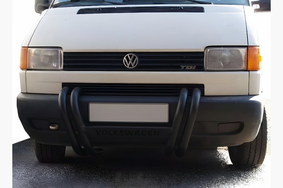 Volkswagen T4 Transporter 1990-2003 гг. Кенгурятник ST006 Black (нерж) Image