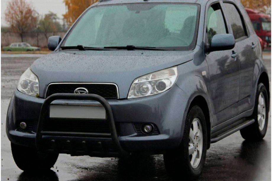 Daihatsu Terios 2006-2017 гг. Передняя дуга QT006 Black (нерж.) Image