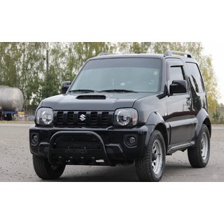 Кенгурятник QT006 Black (нерж) Suzuki Jimny 1998-2018 гг. фото 3