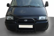 Citroen Jumpy 1996-2007 гг. Кенгурятник QT006 Black (нерж) фото 1
