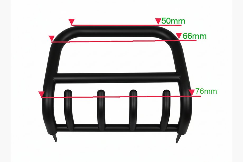 Isuzu D-Max 2011-2019 гг. Кенгурятник QT006 Black (нерж.) Image