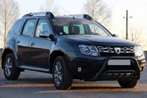 Renault Duster 2008–2017 гг. Кенгурятник WT002 Black (нерж) фото 1