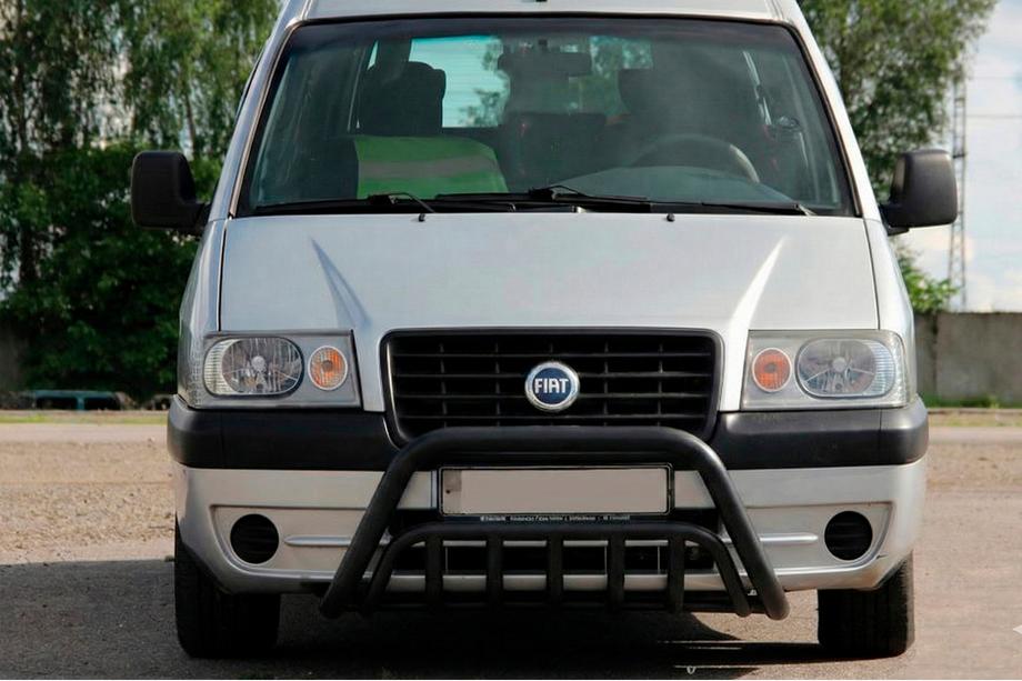 Citroen Jumpy 1996-2007 гг. Кенгурятник WT002 Black (нерж) Image