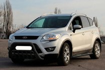 Ford Kuga 2008-2013 гг. Кенгурятник WT002 Black (нерж.) фото 1