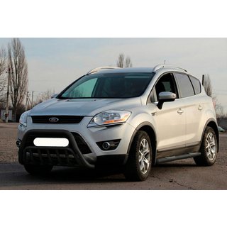 Кенгурятник WT002 Black (нерж.) Ford Kuga 2008-2013 гг. фото 1