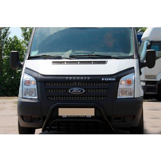 Кенгурятник WT002 Black (2006-2014, нерж.) Ford Transit 2000–2014 гг. фото 2