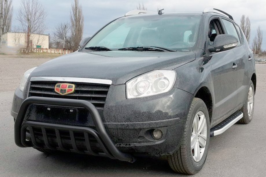 Geely Emgrand X7 2011- гг. Кенгурятник WT002 Black (нерж.) Image