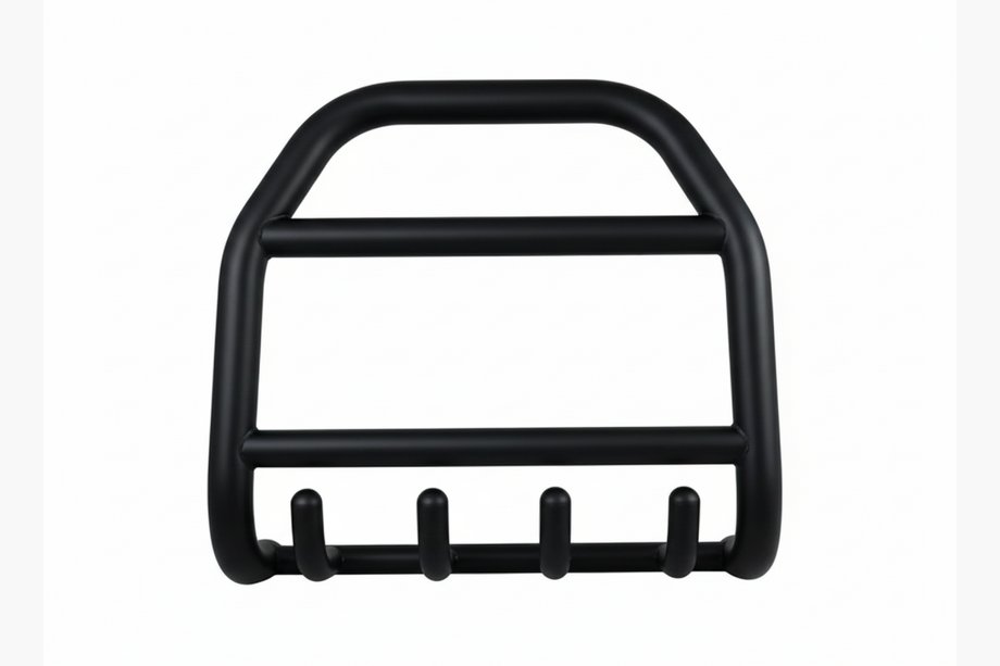 Hyundai IX-35 2010-2015 гг. Передняя дуга QT007 Black (нерж.) Image