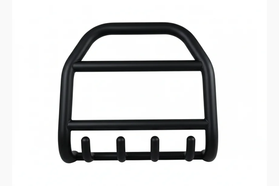 Hyundai IX-35 2010-2015 гг. Передняя дуга QT007 Black (нерж.) Image