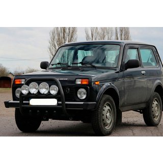 Кенгурятник QT007 Black (нерж.) фото 4