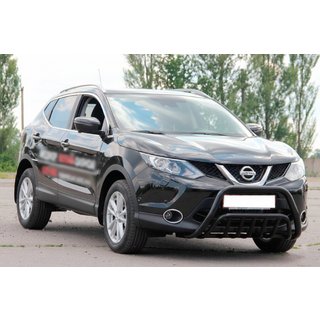 Кенгурятник WT002 Black (нерж) Nissan Qashqai 2014-2021 гг. фото 3