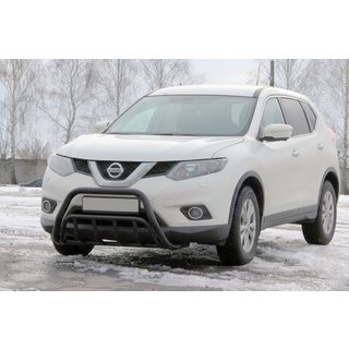 Кенгурятник WT002 Black (нерж) Nissan X-trail T32/Rogue 2014-2021 гг. фото 3