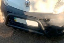 Renault Kangoo 2008–2020 гг. Кенгурятник WT002 Black (нерж.) фото 3