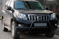 Toyota Land Cruiser Prado 150 2009-2023 гг. Кенгурятник WT002 Black (нерж) фото 4