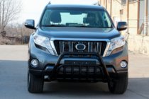 Toyota Land Cruiser Prado 150 2009-2023 гг. Кенгурятник WT002 Black (нерж) фото 5